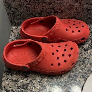 CROCS Red Sandals, kids size C12